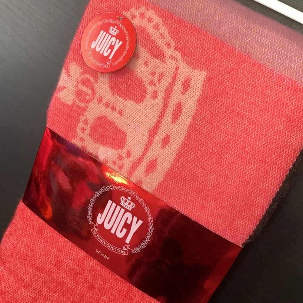 Juicy Couture Colorblock Logo Scarf